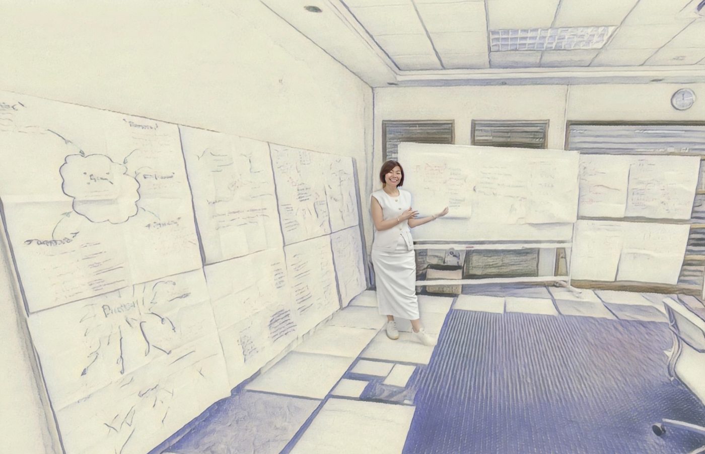 Allysia Ling at work